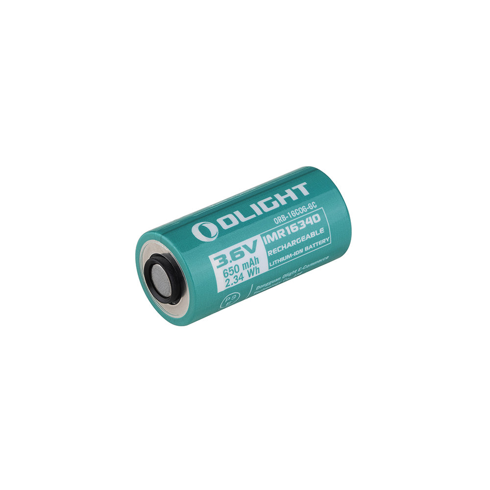Olight IMR16340 / RCR123A Battery - IMR16340 650mAh