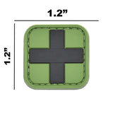 Medic Patch Square PVC Patch Black/Green