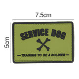 Service Dog, Training to Be a Soldier Patch OD Green
