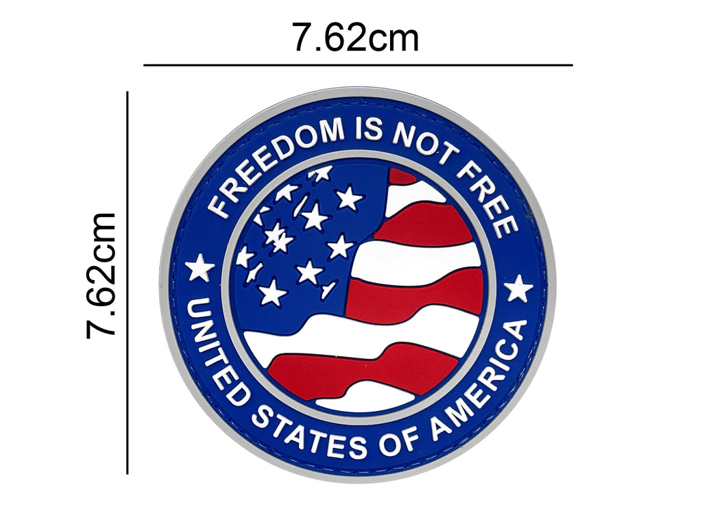 Freedom Is Not Free PVC Patch Blue/Gray