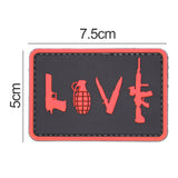 Love Patch Red