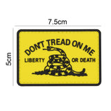 Don't Tread On Me Liberty or Death Patch Yellow/Black