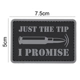 Just The Tip Bullet Patch Black/Gray