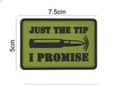Just The Tip Bullet Patch Green/Black