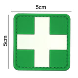Medic Cross Patch Green/White