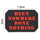 Been Nowhere Done Nothing Funny Patch Black/Red