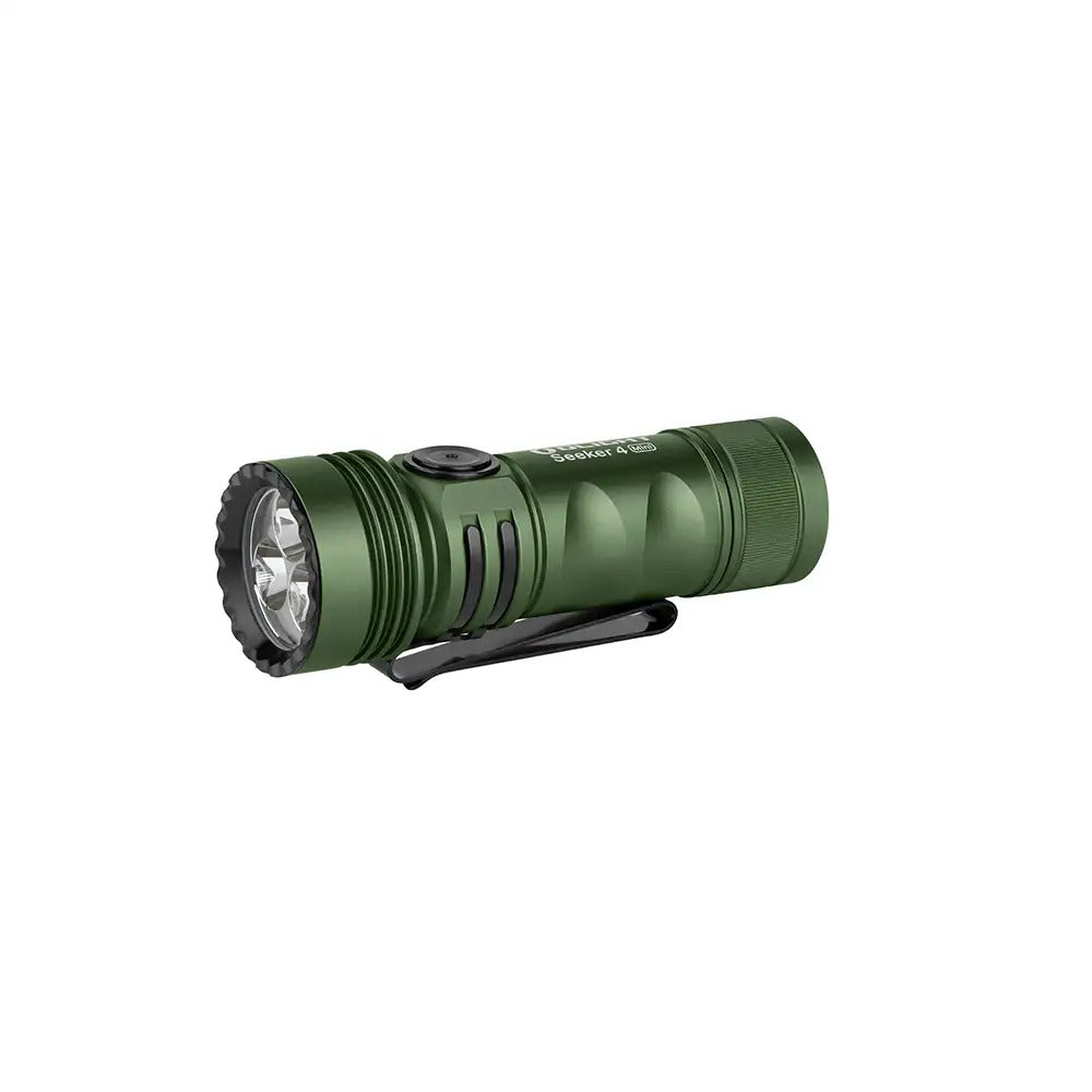 Olight Seeker 4 Mini White and UV LED Flashlight - OD Green CW