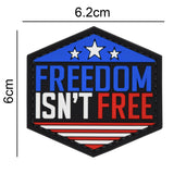 Freedom Isn't Free USA Flag Patch Full Color