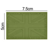 UK Flag PVC Patch Green