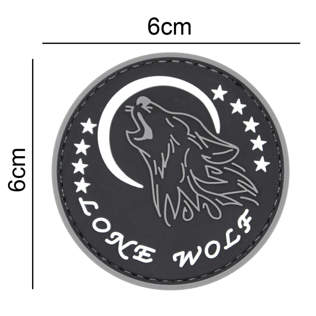 Lone Wolf 3D Patch Black/Gray