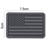 USA Flag Patch Dark Gray