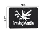 Praying Mantis Patch Black/White