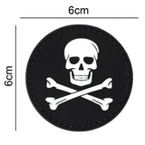 Jolly Roger Patch Black/White