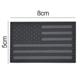 All Black USA Flag Patch
