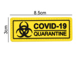 COVID-19 Quarantine Biohazard Patch Yellow/Black