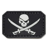 Pirate Jolly Roger Patch Black/White