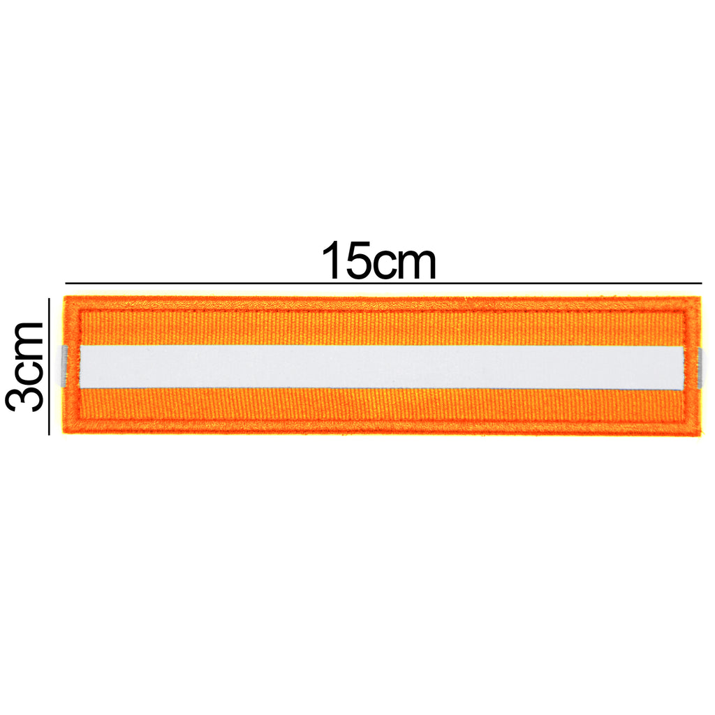 Reflective Safety Nylon Patch Orange/Gray