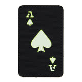 Ace of Spades Card PVC Patch Black/Glow in the Dark