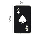 Ace of Spades Card PVC Patch Black/Glow in the Dark