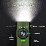 Olight Arkfeld UV - White Light and UV Dual Light Sources Flashlight - OD Green NW (4000~5000K)