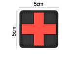 Medic Patch Square PVC Patch Black/Red