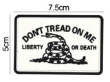 Don't Tread on Me Liberty or Death Patch Black/White