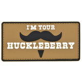 I'm Your Huckleberry Mustache Patch Brown