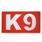 K9 Reflective Nylon Patch Red