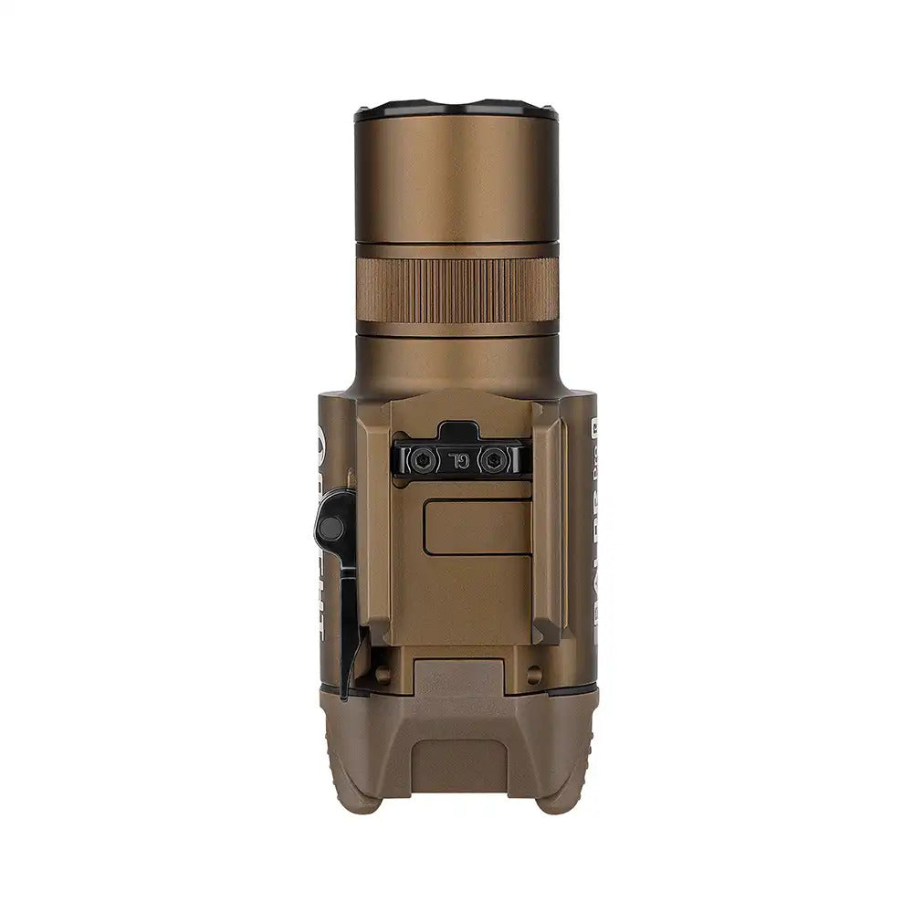 Olight Baldr Pro R Rechargeable Tactical Light with Green Laser - Desert Tan