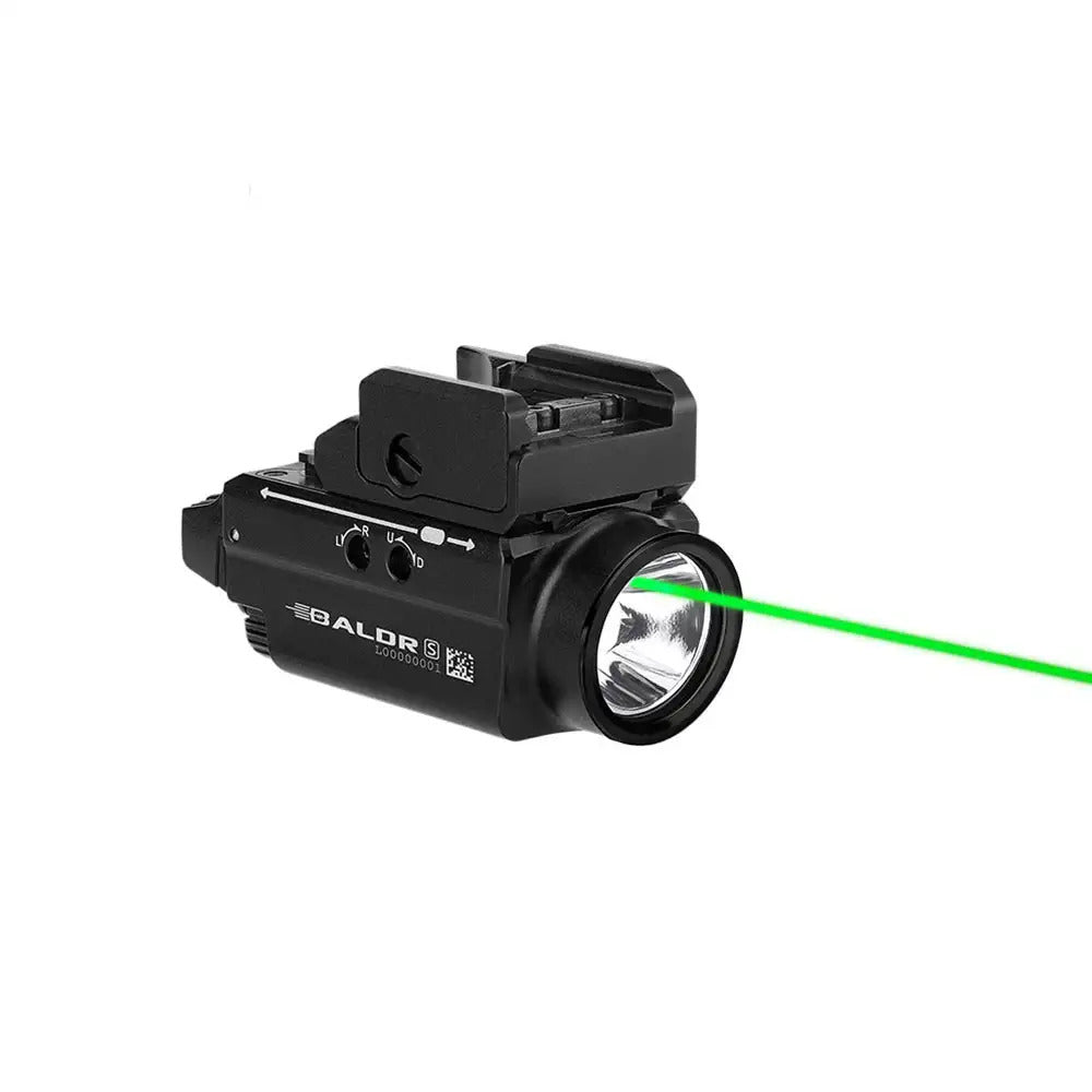 Olight Baldr S Rail Mounted Light 800 Lumens - Black (Green Laser)