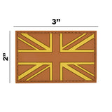 UK Flag Patch Orange