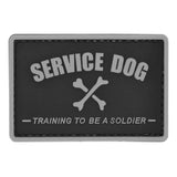 Service Dog Training to be a Soldier PVC Patch Gray