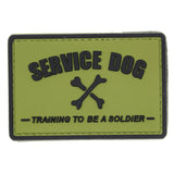 Service Dog, Training to Be a Soldier Patch OD Green
