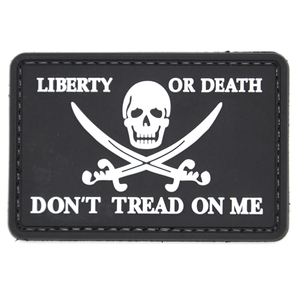 Tactical Don't Tread on Me Black/White Patch