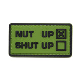 Nut Up, Shut Up Patch Green
