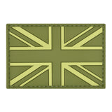 UK Flag Patch OD Green