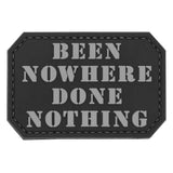 Been Nowhere Done Nothing Funny Patch Black/Gray