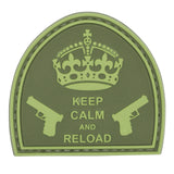 Keep Calm and Reload Patch Green