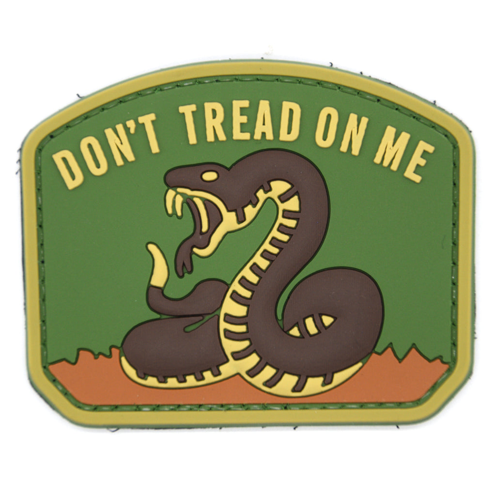 Don't Tread On Me PVC Patch Green/Brown