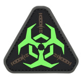 Biohazard Symbol with Swords Patch Black/Green