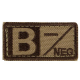 Condor Blood Type Patch (B-/Coyote Brown)