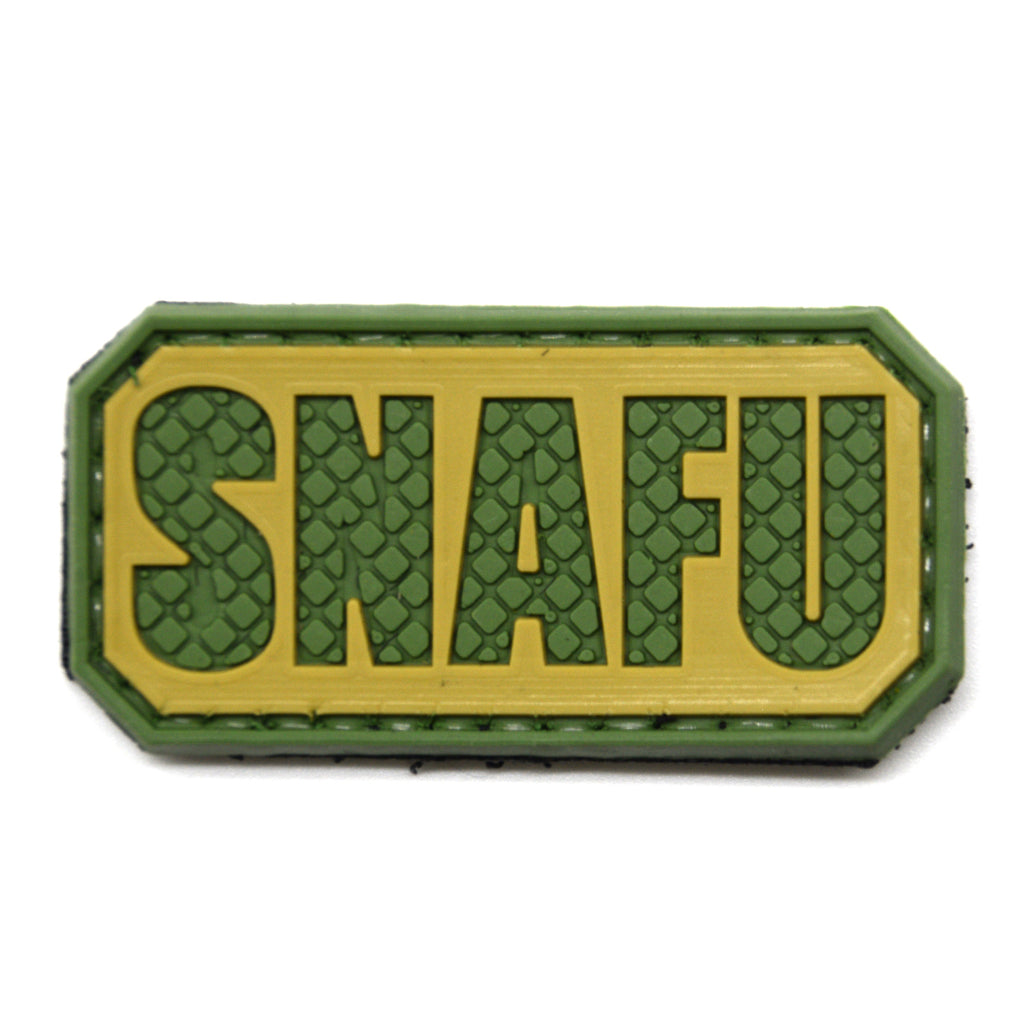 Situation Normal All Fucked Up SNAFU PVC Patch Green