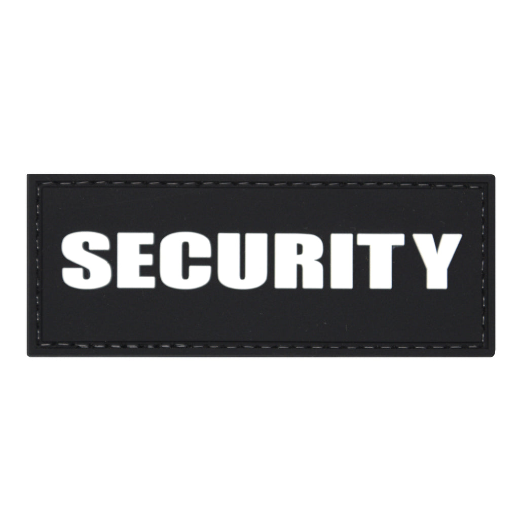 Security Tab PVC Patch Black/White