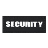 Security Tab PVC Patch Black/White
