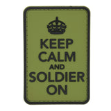 Keep Calm and Soldier On Patch Green
