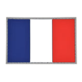 France Flag Patch Full Color/Gray