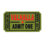 Valhalla Admit One Patch Green