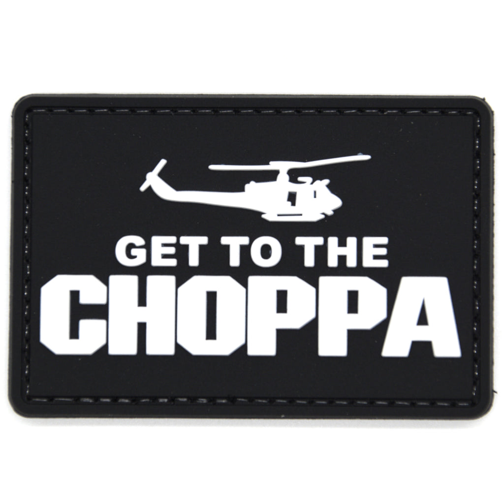 Get to the Choppa PVC Patch Black
