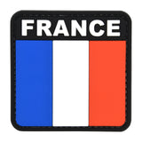 France Flag Patch Black