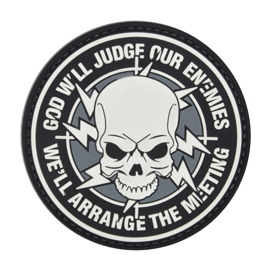 God Will Judge Our Enemies, We'll Arrange the Meeting Morale PVC Patch